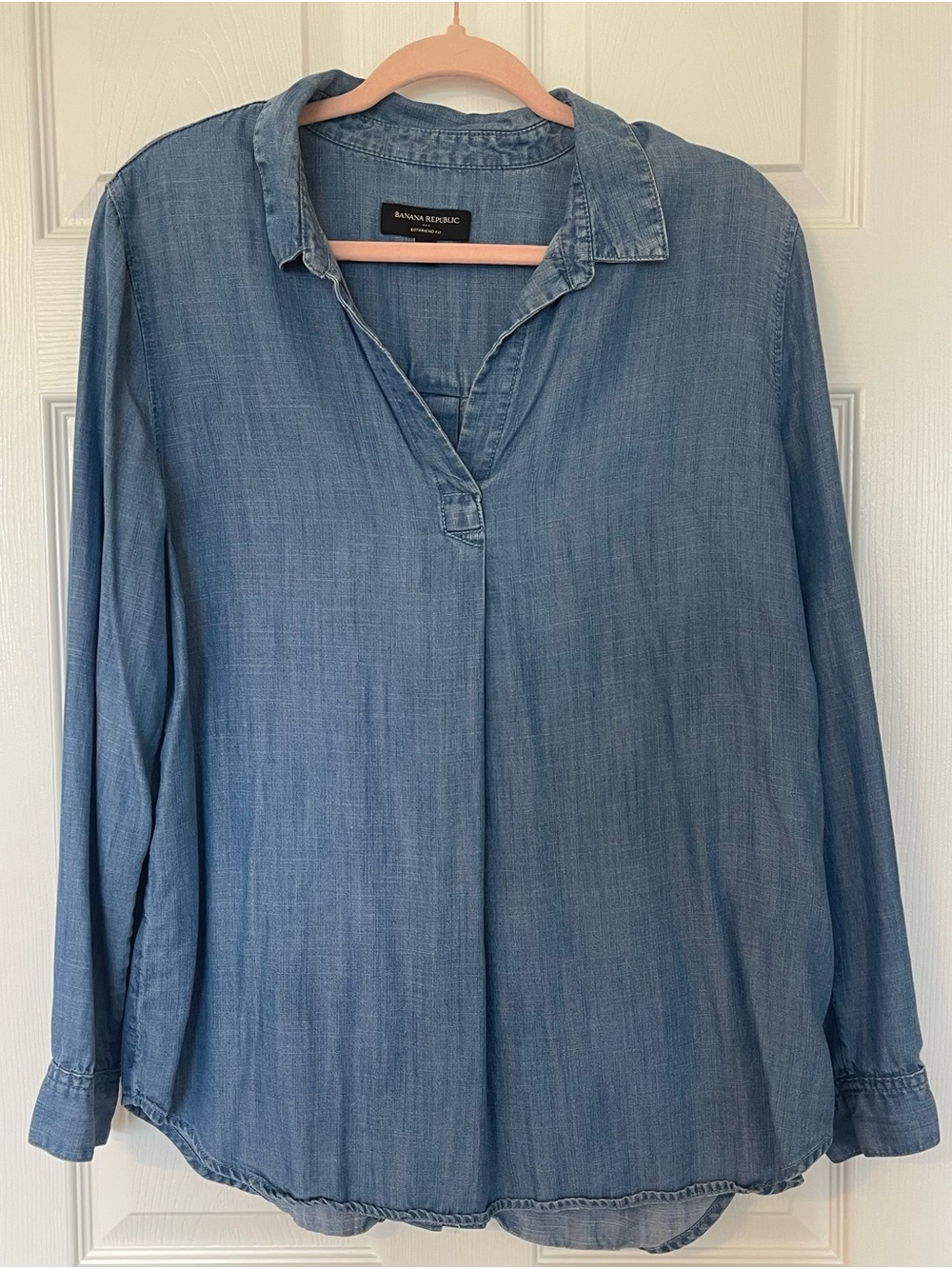 Banana Republic Lightweight Chambray Tunic - Blue